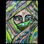 Green Bedu woman by Suzi Clark